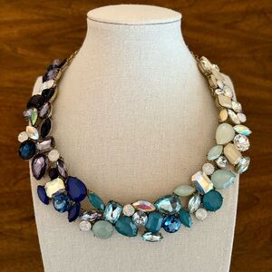 Ombre Rhinestone Collar Necklace | 18” Adjustable
